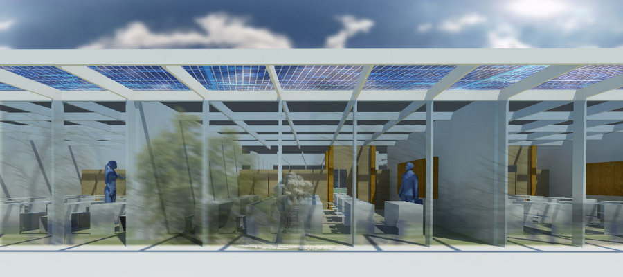 scuola con impianto fotovoltaico integrato